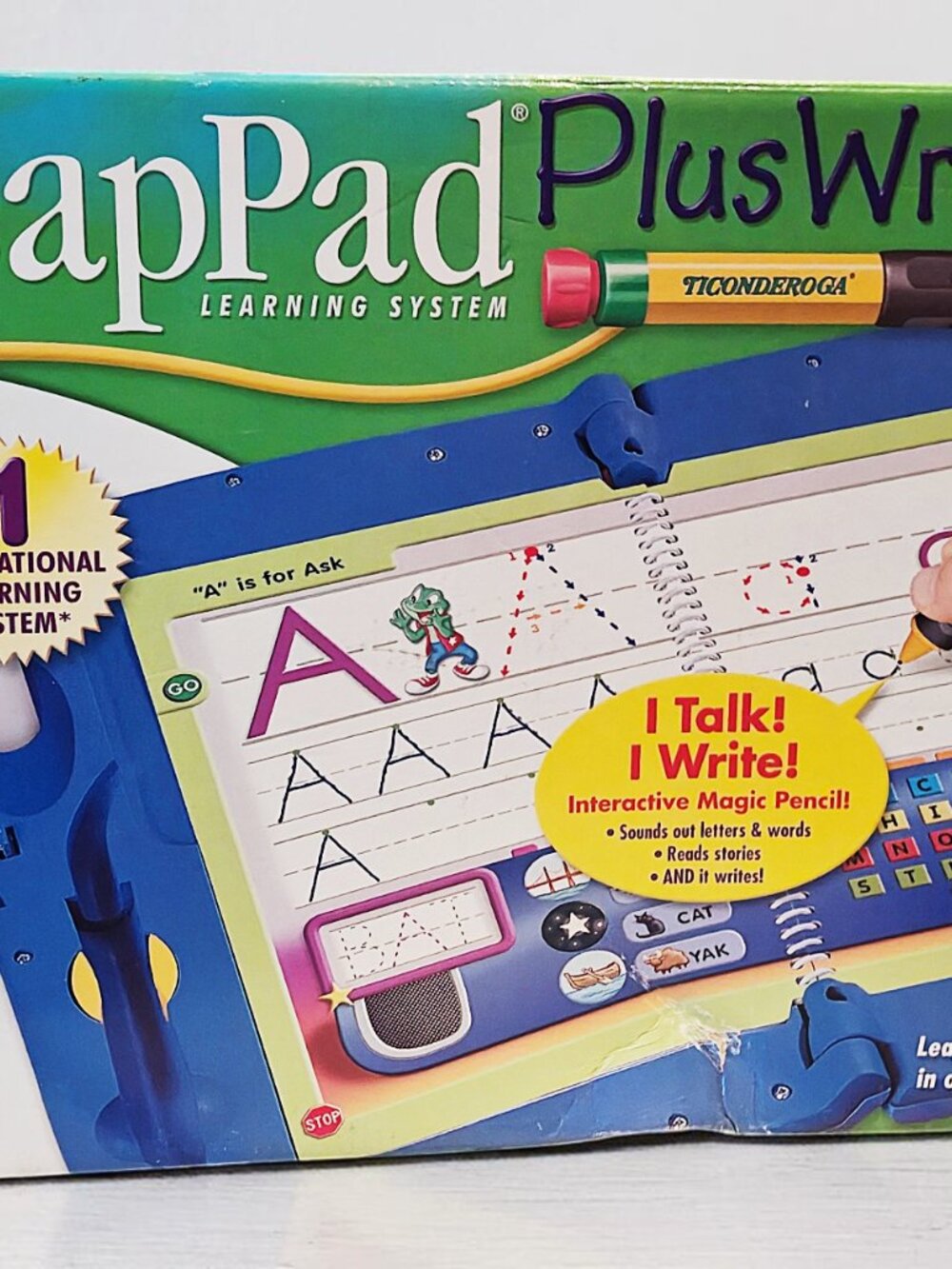 LeapFrog LeapPad Plus Writing System with 2 Books New Open Box (Tested)